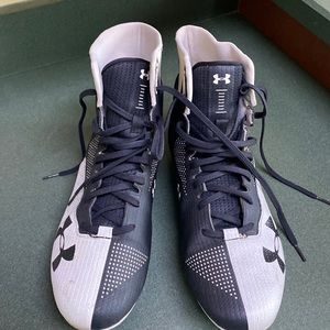 Under Armour cleats lacrosse football size 11 black white